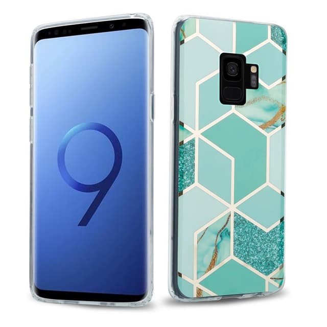 Samsung Galaxy S9 Plånboksfodral Skal (Grön)