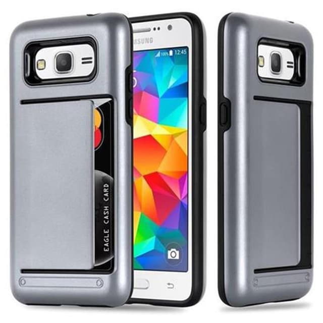 Samsung Galaxy GRAND PRIME Skal Fodral Case (Silver)