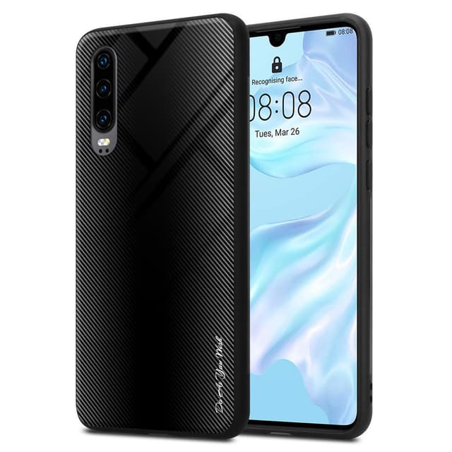 Huawei P30 Deksel Case Cover (svart)