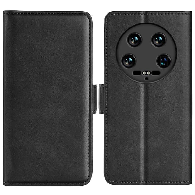 SKALO Xiaomi 14 Ultra 5G Premium Wallet Lompakkokotelo - Musta