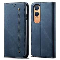 SKALO OnePlus Nord CE4 Lite 5G Jeans Flip Cover - Blå