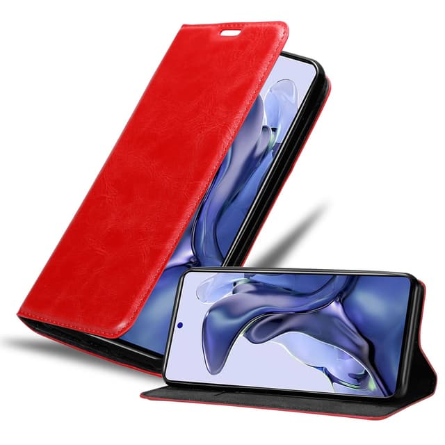 Xiaomi 11T / 11T PRO lommebokdeksel case (rød)
