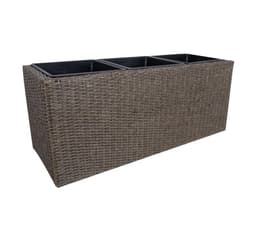 Blomlåda WIKER 110x39xH45cm, mörkbrun