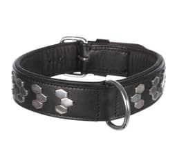 Aktiv krage med nitar, M: 38–45 cm/40 mm, svart