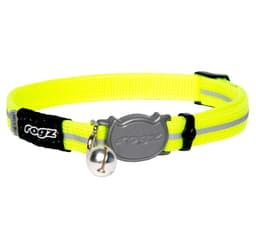 AlleyCat Dayglo katthalsband, gul
