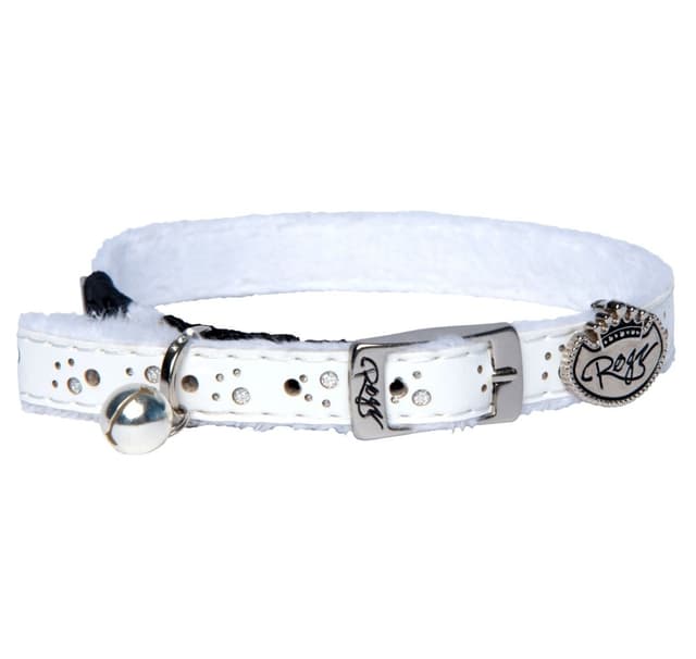 Katthalsband Rogz Trendycat 11mm/25,5-31cm, vit