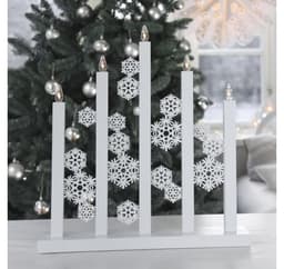 Kynttilänjalka SNOWFALL H48cm