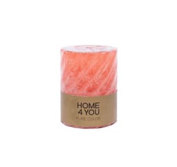 Lys PURE FARGE, D6,8xH9,5cm, rosa (ingen duft)