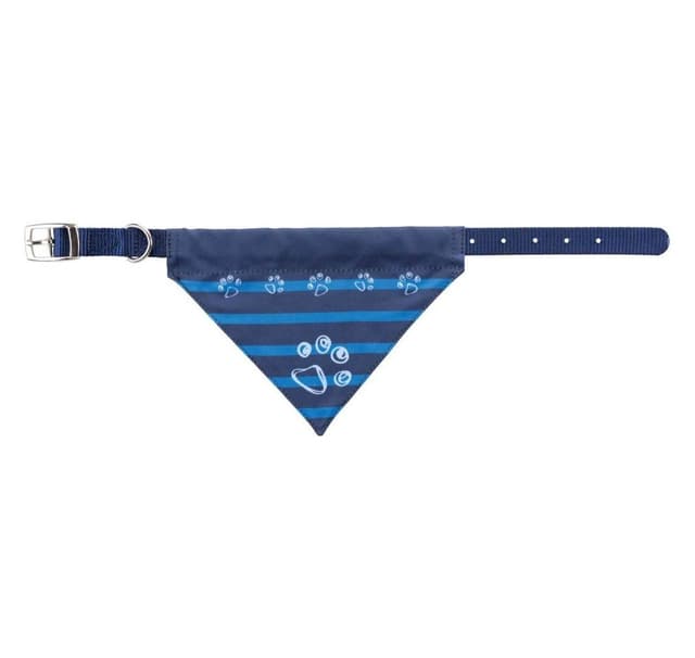 Nylonkrage med halsduk, S–M: 30–38 cm/20 mm, indigo