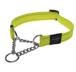 Halvpoof krage Rogz Utility L 20mm Fanbelt Lydighet, gul reflektor