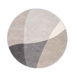Matto DIXIE CARVED-1, D90cm, harmaa/beige