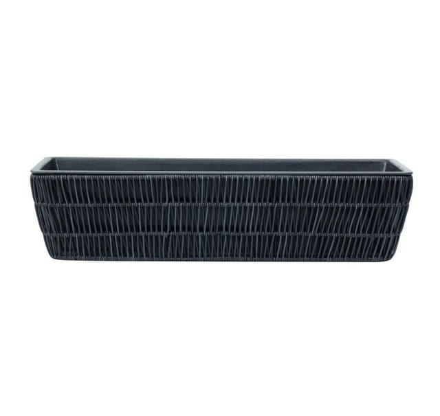 Blomlåda WIKER 60x19xH15cm, svart