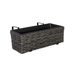 Balkong blomlåda WIKER 60x19xH18cm, grå