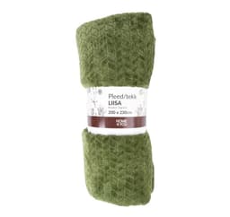 Ruudullinen LIISA XL 200x230cm, tummanvihreä