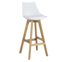 Barstol SONJA 41x41,5xH99cm, vit
