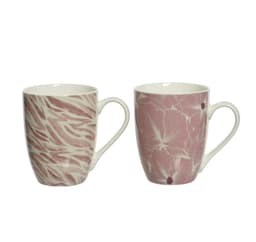 Mugg SEFIR H10cm, rosa, mix