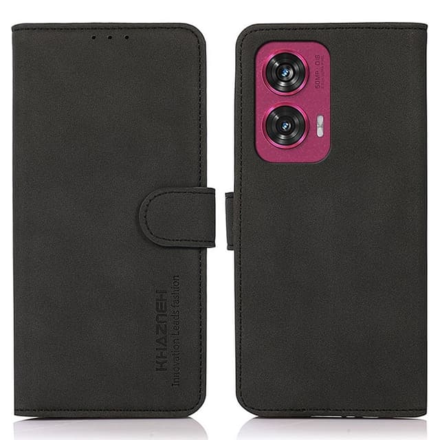 SKALO Motorola Edge 50 Fusion KHAZNEH Plånboksfodral i PU-Läder - Svart
