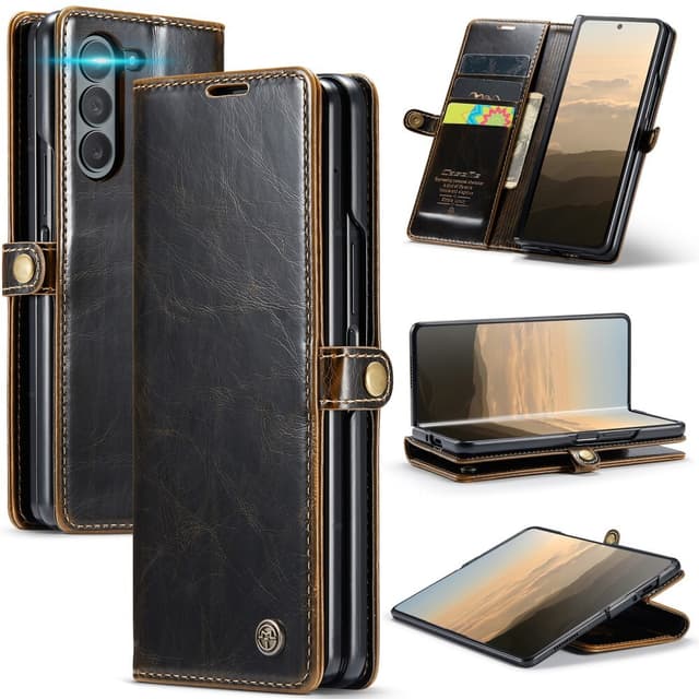 CaseMe Samsung Z Fold6 Lompakkokotelo - Ruskea