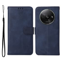 SKALO Xiaomi Redmi A3 PU-Läder Plånboksfodral - Blå