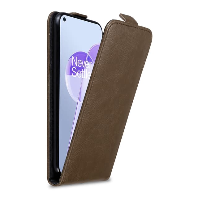 OnePlus 9RT 5G Suojakuori Lompakkokotelo (Ruskea)