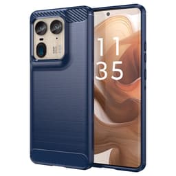 SKALO Motorola Edge 50 Ultra Armor Carbon Stöttåligt TPU-skal - Blå