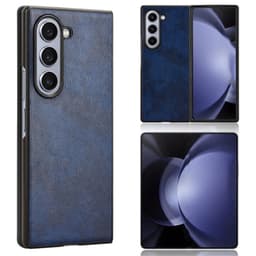SKALO Samsung Z Fold6 PU-Läder Skal - Blå
