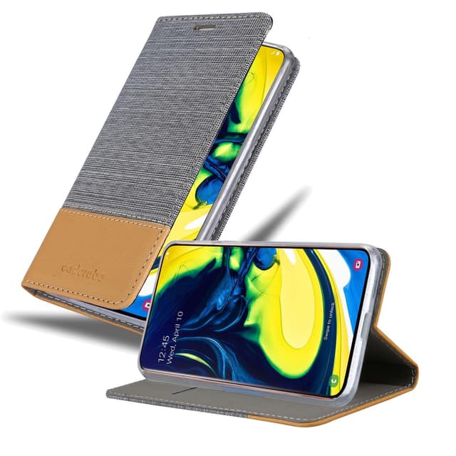 Samsung Galaxy A80 / A90 4G Pungetui Cover Case (Grå)