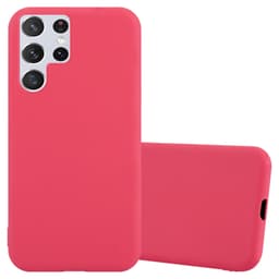 Deksel Samsung Galaxy S22 ULTRA Silikon cover (rød)