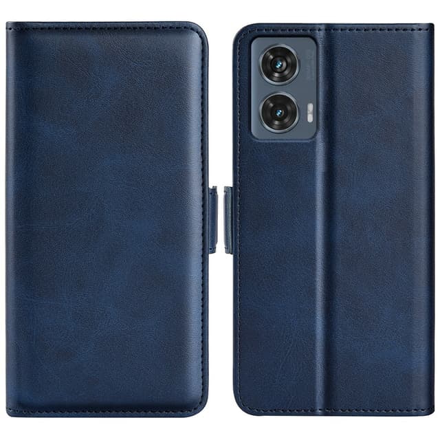 SKALO Motorola Edge 50 Fusion Premium Cut Flip Cover - Blå