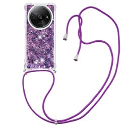 SKALO Xiaomi Redmi A3 Kvicksand Glitter Mobilhalsband - Lila