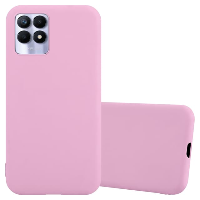 Deksel Realme 8i / Narzo 50 4G Silikon cover (rosa)