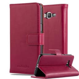 Samsung Galaxy GRAND PRIME lommebokdeksel etui (rød)