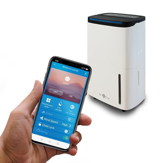 air & me Rohan - kraftig affugter med høj kapacitet, WiFi og app