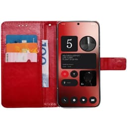 Lommebokdeksel 3-kort Nothing Phone 2a Plus - Rød