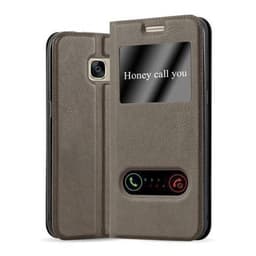 Lompakkokotelo Samsung Galaxy S7 Case (Ruskea)