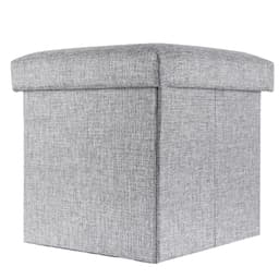 Sammenleggbar Krakk 38x38x38 cm Setestol Kube (grå)