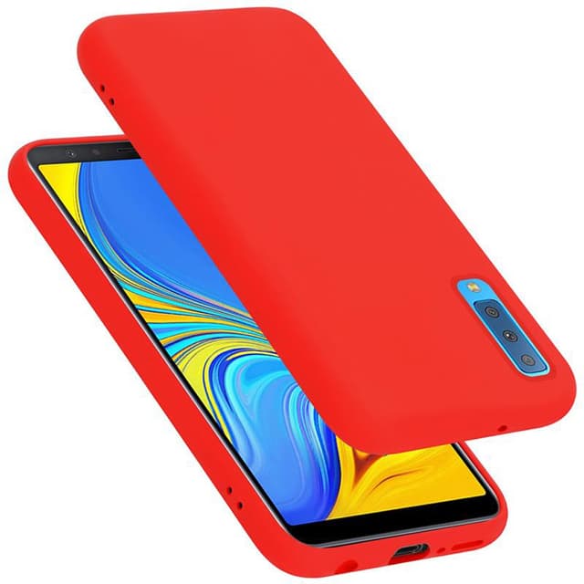 Samsung Galaxy A7 2018 Suojakuori Kotelo (Punainen)