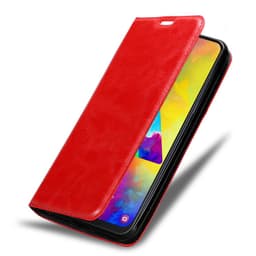 lommebokdeksel Samsung Galaxy M20 case (rød)