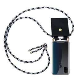 Samsung Galaxy M21 / M30s Deksel med Halskjede (grå)
