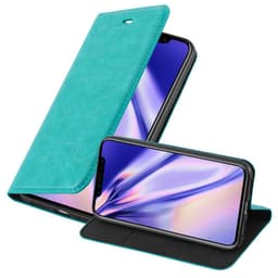 iPhone X / XS Suojakuori Lompakkokotelo (Turkoosi)