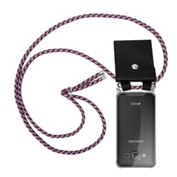 Samsung Galaxy J3 2016 Deksel med Halskjede (rød)