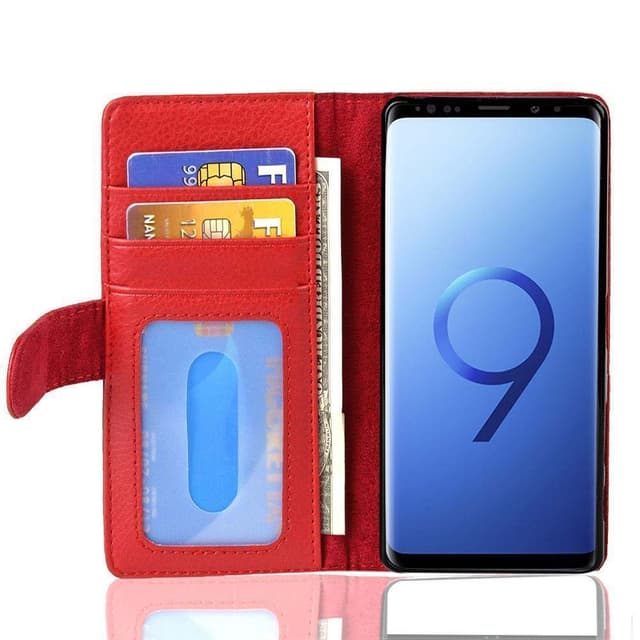 Samsung Galaxy S9 Pungetui Cover (Rød)