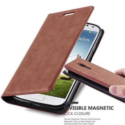 Skal Samsung Galaxy S4 Plånboksfodral (Brun)