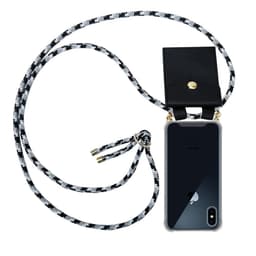 iPhone X / XS Deksel med Halskjede (grå)