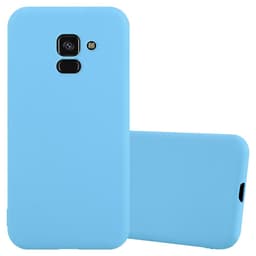Deksel Samsung Galaxy A8 PLUS 2018 Silikon cover (blå)