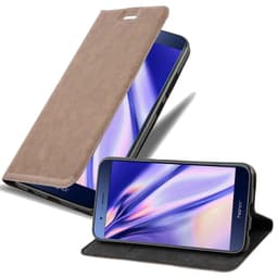 Honor 8 PRO Suojakuori Lompakkokotelo (Ruskea)