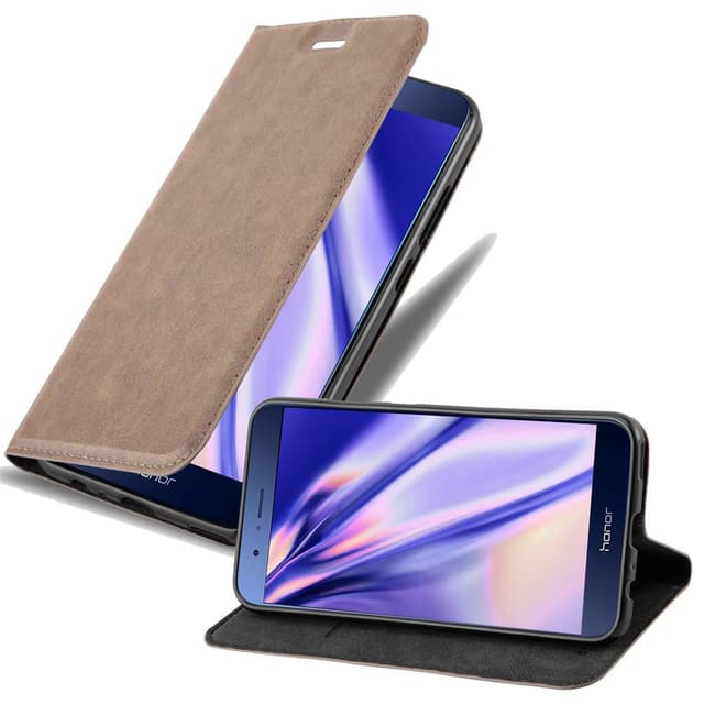 Skal Honor 8 PRO Plånboksfodral (Brun)