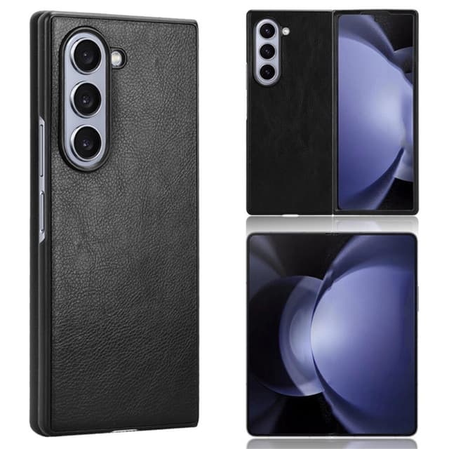 SKALO Samsung Z Fold6 PU-Läder Skal - Svart