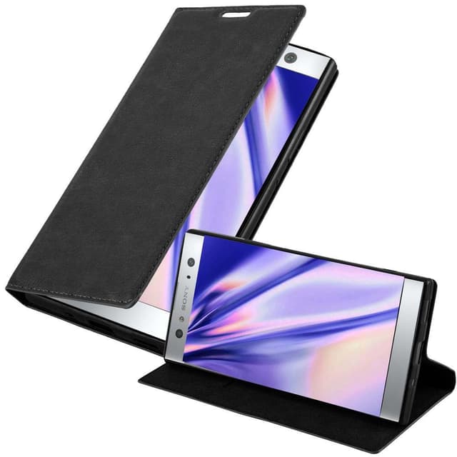 Sony Xperia XA2 ULTRA Suojakuori Lompakkokotelo (Musta)
