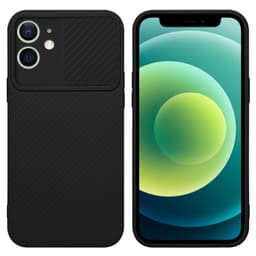 iPhone 12 MINI Suojakuori Kotelo (Musta)